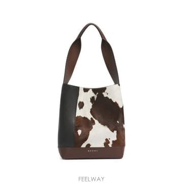 26FW 마르니 숄더백 SCMP0086U5 P9277 ZP264 BLACK BROWN SUDAN