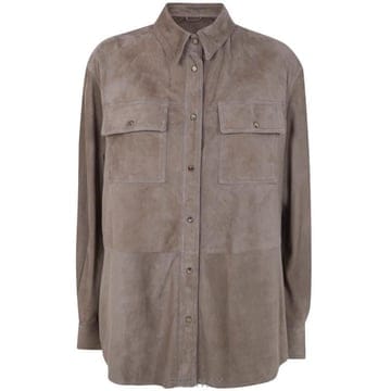 26SS 브루넬로 쿠치넬리 셔츠 MPCAL7436 C8850 SUEDE