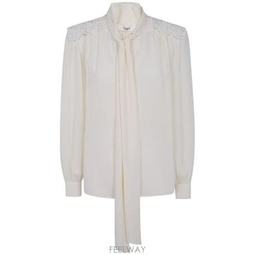 26FW 끌로에 블라우스 CH26AHT30005 114 PRISTINE WHITE