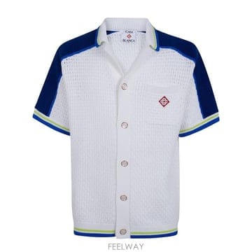 CASABLANCA 26SS ī�����ī ���� ���� M SS26 KW 1310 01 WHITE BLUE26SS ī�����ī ���� ���� M SS26 KW 1310 01 WHITE BLUE