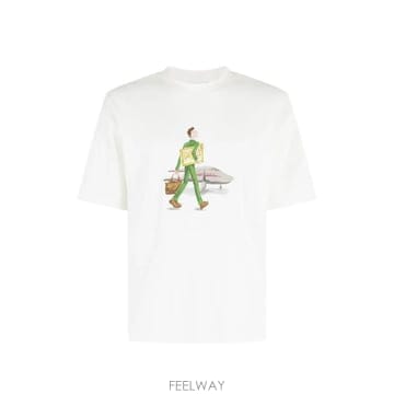 Drole de Monsieur 26SS ��ѵ幫�� ���� Ƽ���� J TS290 CO002 OFF WHITE26SS ��ѵ幫�� ���� Ƽ���� J TS290 CO002 OFF WHITE