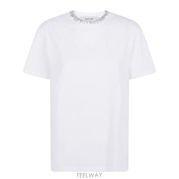 26FW 골든구스 카보숑 크리스탈 티셔츠 GWP01220 P000673 10363 099 10363 VINT