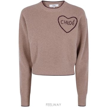 26FW 끌로에 스웨터 CH26AMP41710 218 BLEACHED BROWN
