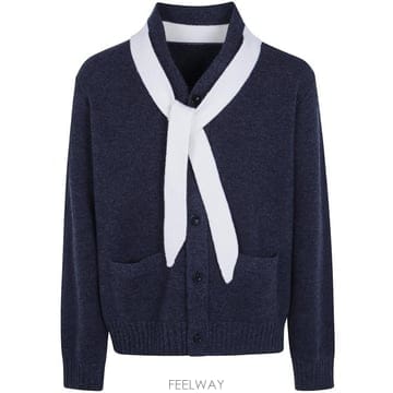 사카이 가디건 GRAY X OFF WHITE