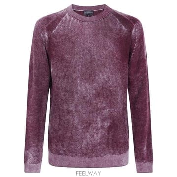 26FW 엠포리오 아르마니 스웨터 EM006301 AF29798 UA263 GRAPE WINE