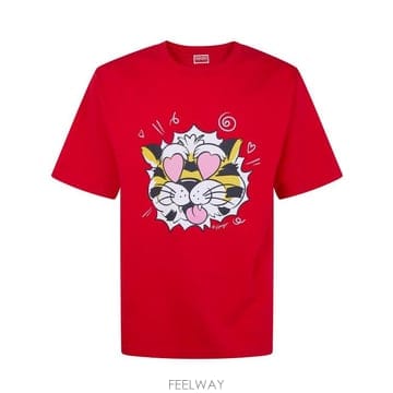 26SS 겐조 Wild Tiger 오버사이즈 티셔츠 FG55TS4034SG