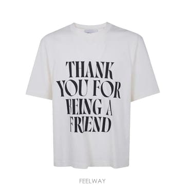 26SS 아미 코튼 시그니쳐 프린트 티셔츠 UTS384 726 136 WHITE CREAM