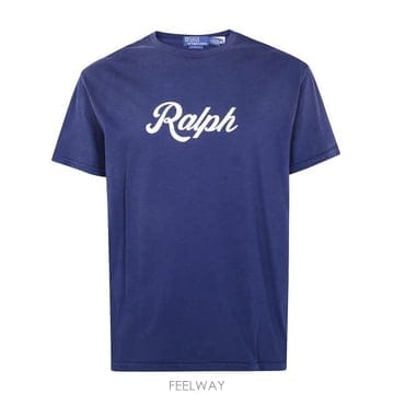 Ralph Lauren 25FW ���� �����η� ���� Ƽ���� 710 936 401 011 DARK COBALT WHITE25FW ���� �����η� ���� Ƽ���� 710 936 401 011 DARK CO