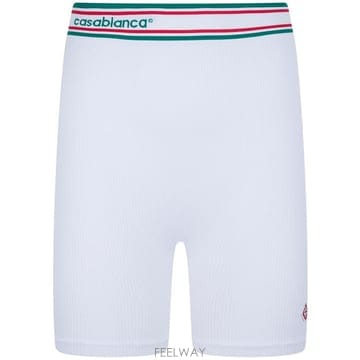 26SS 카사블랑카 숏팬츠 W SP26 ACT 025 01 WHITE