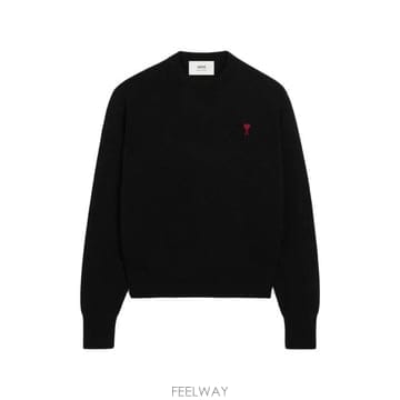 26SS 아미 ADC 크루넥 스웨터 HKS826 001 009 BLACK RED