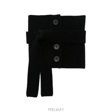 26FW 드리스 반 노튼 머플러 스카프 262 022201 4705 900 BLACK