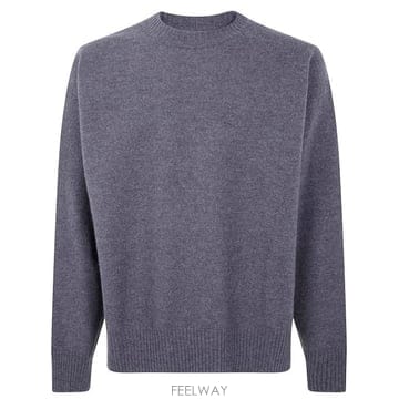 25FW 질샌더 스웨터 J21GP0003 J14603 032 ASH GREY