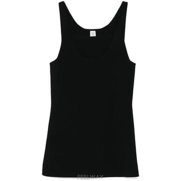 25SS 토템 민소매 티셔츠 252 WRT0504 YA0187 001 BLACK