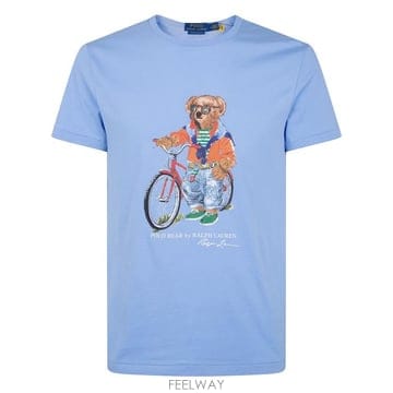 26SS 폴로 랄프로렌 반팔 티셔츠 710 B16 612 001 AUSTIN BLUE SUMMER BEAR
