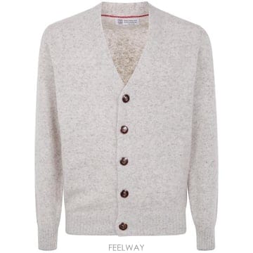 25FW 브루넬로 쿠치넬리 도네갈 가디건 MOH709206 CL073 LIGHT GREY MEDIUM