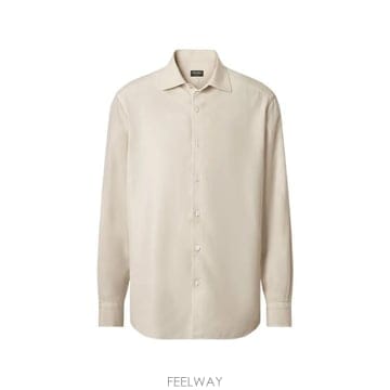 26SS 에르메네질도제냐 긴팔 셔츠 UHX42A3 SLF5 K01 IVORY