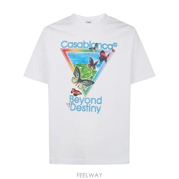 26SS 카사블랑카 반팔 티셔츠 M SP26 JTS 001 16 BRIGHT WHITE