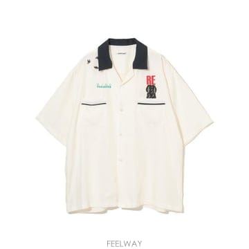 언더커버 셔츠 WITH 엠브로이드 아이보리