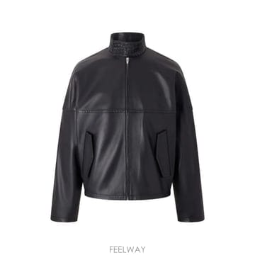 26SS 보테가베네타 가죽 자켓 853929 V64W01010 Nero