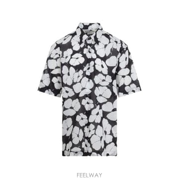 26SS 드리스 반 노튼 반팔 셔츠 2610207003069 900 Black