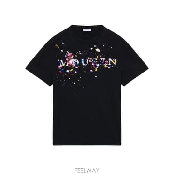 Alexander Mcqueen 26SS �˷���� ���� ���� Ƽ���� 857144 QTAEF0555 BLACK26SS �˷���� ���� ���� Ƽ���� 857144 QTAEF0555 BLACK