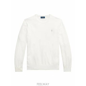 26SS 랄프 로렌 코튼 크루넥 스웨터 710890558 506 WHITE