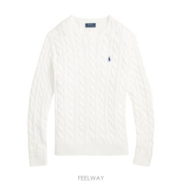 26SS 랄프 로렌 스웨터 710775885 033 WHITE