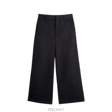 26SS 르메르 스트레이트 팬츠 PA1302 LF1594BK999 BLACK