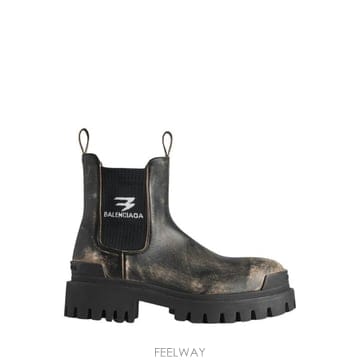 26SS 발렌시아가 스트라이크 첼시 부츠 854082 WB2281919 BLACK
