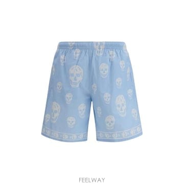 26SS 알렉산더 맥퀸 숏팬츠 847261 4419Q4977 LIGHT BLUE