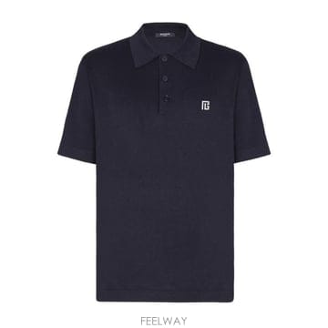 Balmain 26SS �߸� ���� Ƽ���� GH1GB044KJ53 SIV NAVY26SS �߸� ���� Ƽ���� GH1GB044KJ53 SIV NAVY