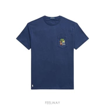 Ralph Lauren 26SS ���� �η� ���� Ƽ���� 710B14586 001 NAVY26SS ���� �η� ���� Ƽ���� 710B14586 001 NAVY