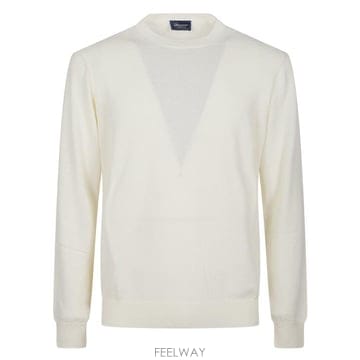 26SS 드루모어 스웨터 D9SP113L 101 WHITE