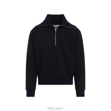 26SS 질샌더 집업 니트 J22GU0146 J20245401 Blue