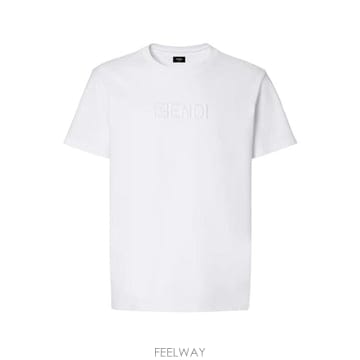 26SS 펜디 반팔 티셔츠 FY1319 AY0GF0QA0 WHITE