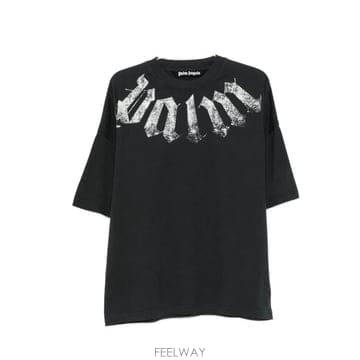 26FW 팜앤젤스 반팔 티셔츠 PAMAA003JR001 1003 BLACK