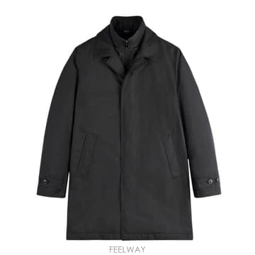 26FW 페이 코트 NAM62530160 AX2B999 BLACK