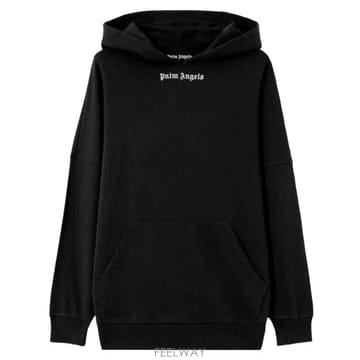 26FW 팜앤젤스 후드 티셔츠 PAMBB002FL001 1003 BLACK