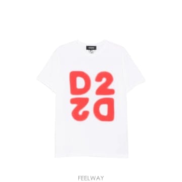 26FW 디스퀘어드2 반팔 티셔츠 S74GD1579 D20106100 WHITE