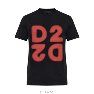 26FW 디스퀘어드2 반팔 티셔츠 S74GD1579 D20106900 BLACK