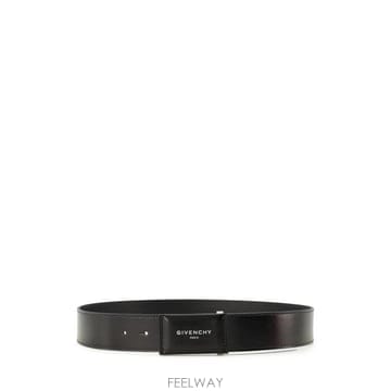 26FW 지방시 가죽 벨트 BK407MK21N 001 BLACK