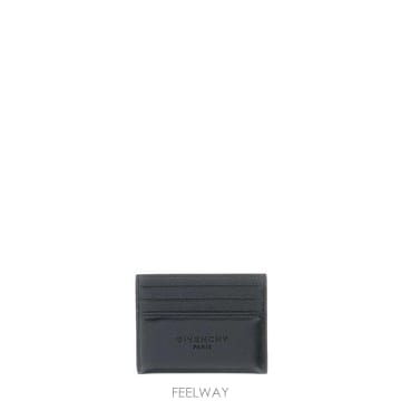 26FW 지방시 레더 안티고나 스탬프 카드 홀더 BK60G0K21L 001 BLACK