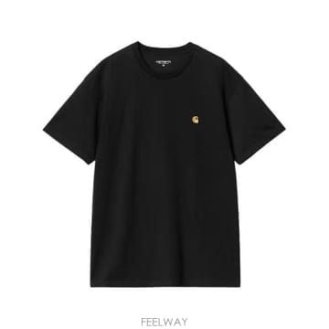 26FW 칼하트 WIP 숏슬리브 체이스 티셔츠 I026391 00FXX BLACK