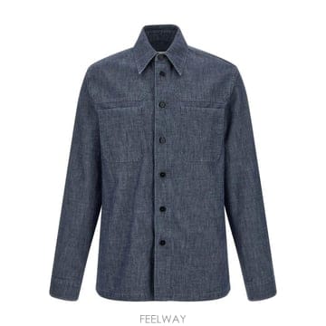 26SS 질샌더 긴팔 셔츠 J22DL0347 J45323406 Blue