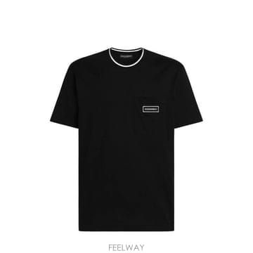 26FW 돌체앤가바나 반팔 티셔츠 G8RA2Z G7Q2PN0000 BLACK