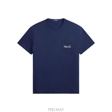 Ralph Lauren 26SS ���� �η� ���� Ƽ���� 710B16610 001 NAVY26SS ���� �η� ���� Ƽ���� 710B16610 001 NAVY