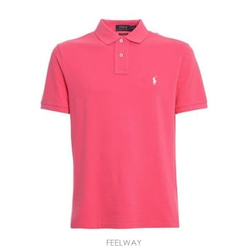 26SS 랄프 로렌 폴로 티셔츠 710782592 007 Fuchsia