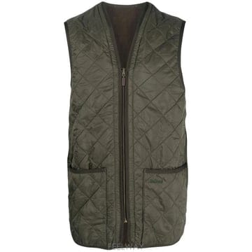 26FW 바버 폴라퀼트 지퍼인 라이너 MLI0002 OL91 GREEN