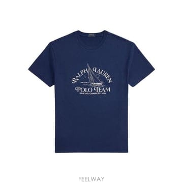Ralph Lauren 26SS ���� �η� ���� Ƽ���� 710B14587 001 NAVY26SS ���� �η� ���� Ƽ���� 710B14587 001 NAVY