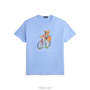 Ralph Lauren 26SS ���� �η� ���� Ƽ���� 710B16612 001 LIGHT BLUE26SS ���� �η� ���� Ƽ���� 710B16612 001 LIGHT BLUE
